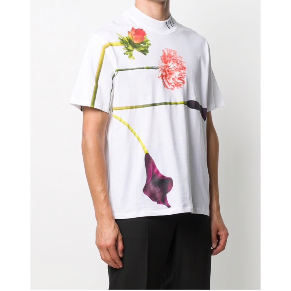 Valentino floral print T-shirt white / multicolor